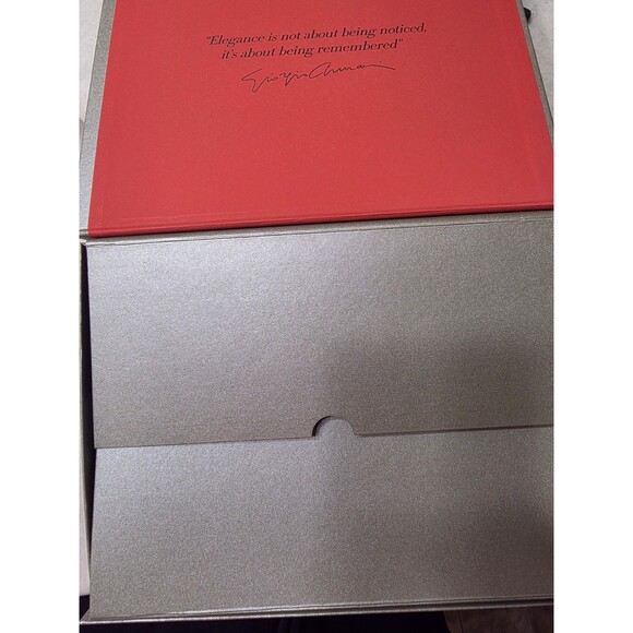 Giorgio Armani Empty Silver Designer Gift Box - Picture 4 of 6